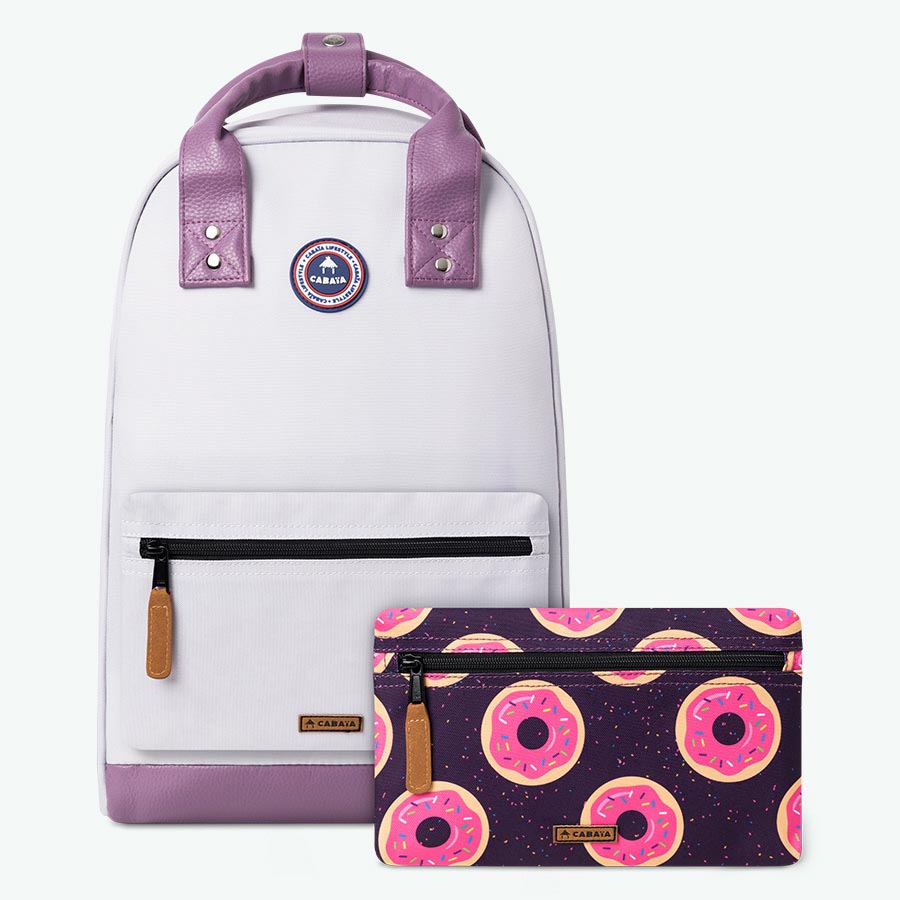 klassisches lila – mittelgroß – rucksack