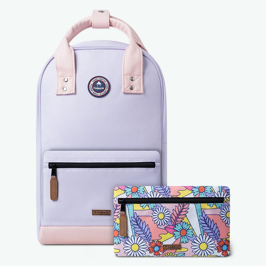 klassisches lila – mittelgroß – rucksack